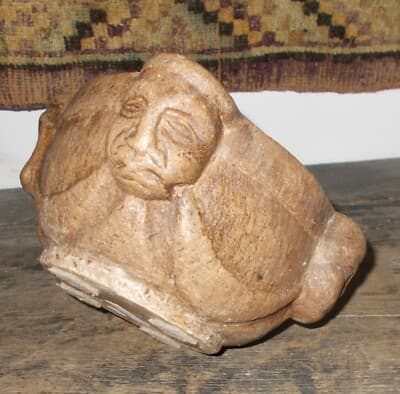 Antico Mortaio Scolpito In Pietra Per Farmacia E Cucina, XVII XVIII Secolo