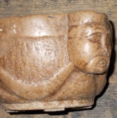 Antico Mortaio Scolpito In Pietra Per Farmacia E Cucina, XVII XVIII Secolo