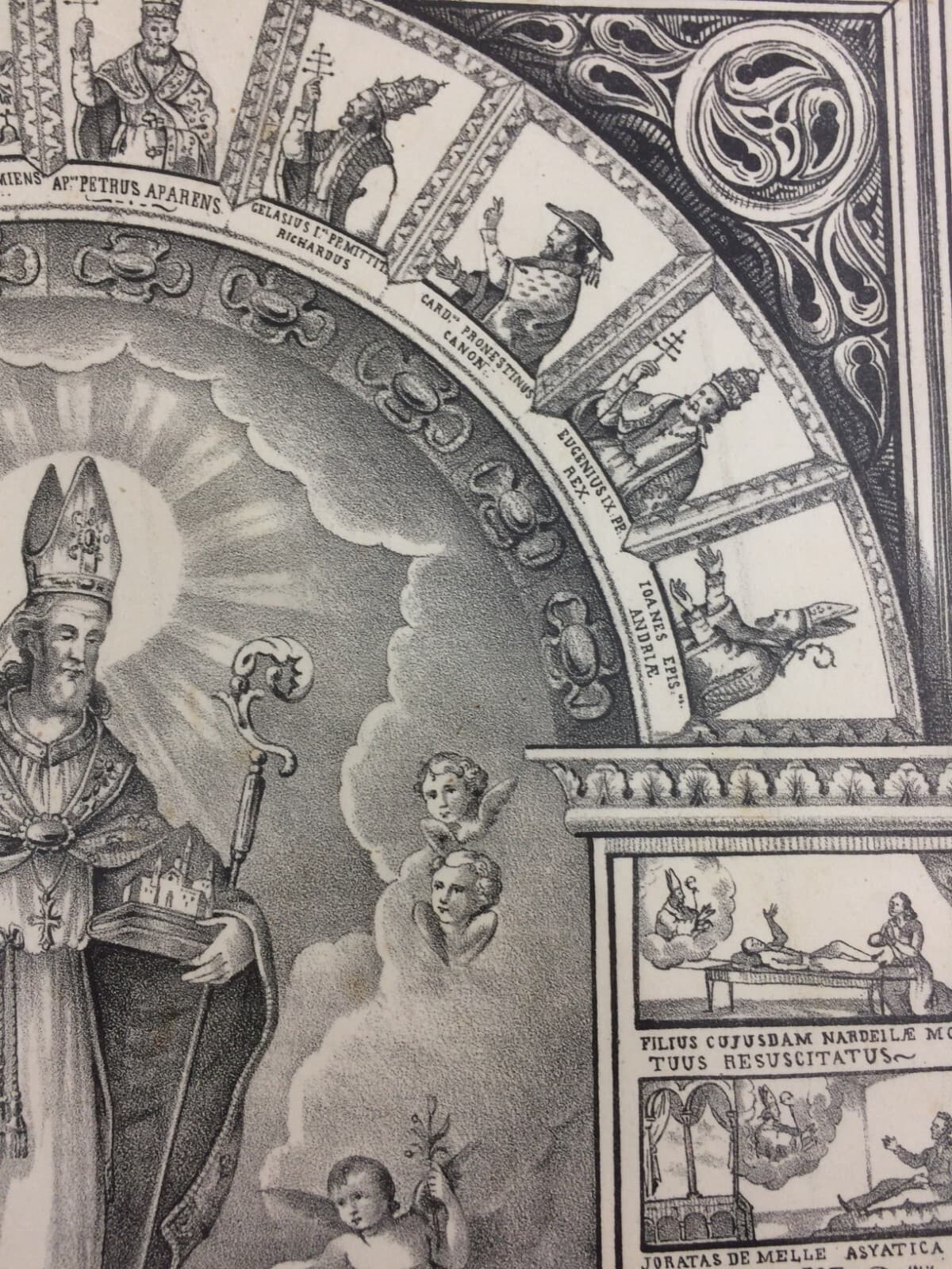 Arte Antica: Stampa Popolare Devozionale Di San Riccardo, Patrono Di Andria