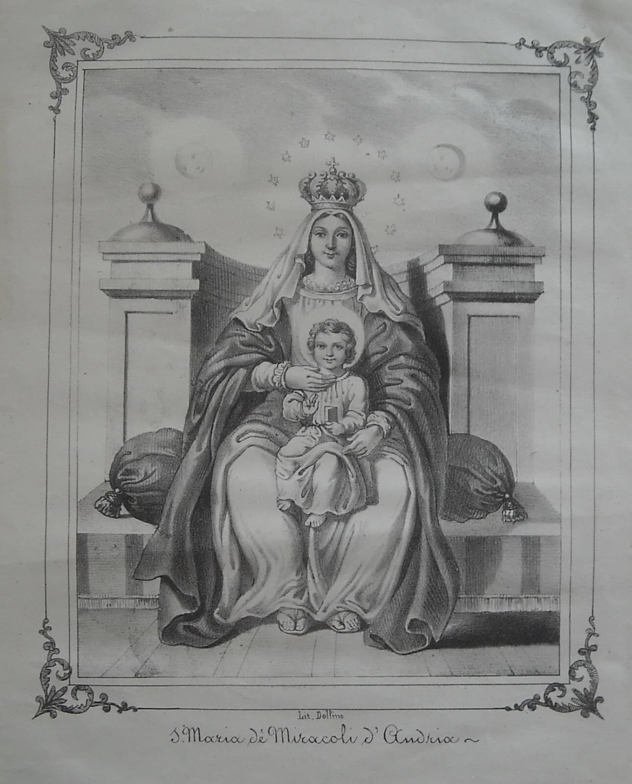 Stampa Popolare Devozionale: Santa Maria Dei Miracoli d'Andria