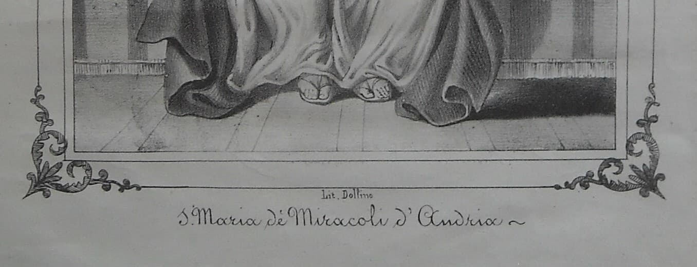 Stampa Popolare Devozionale: Santa Maria Dei Miracoli d'Andria