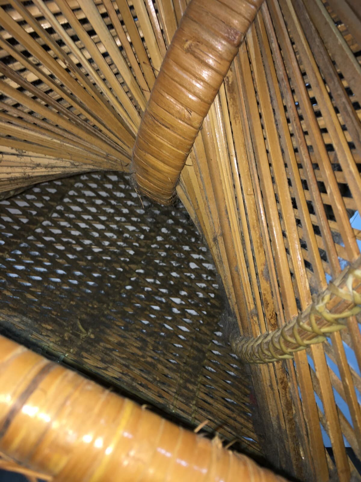 Poltroncina In Vimini Di Design, Stile Giò Ponti