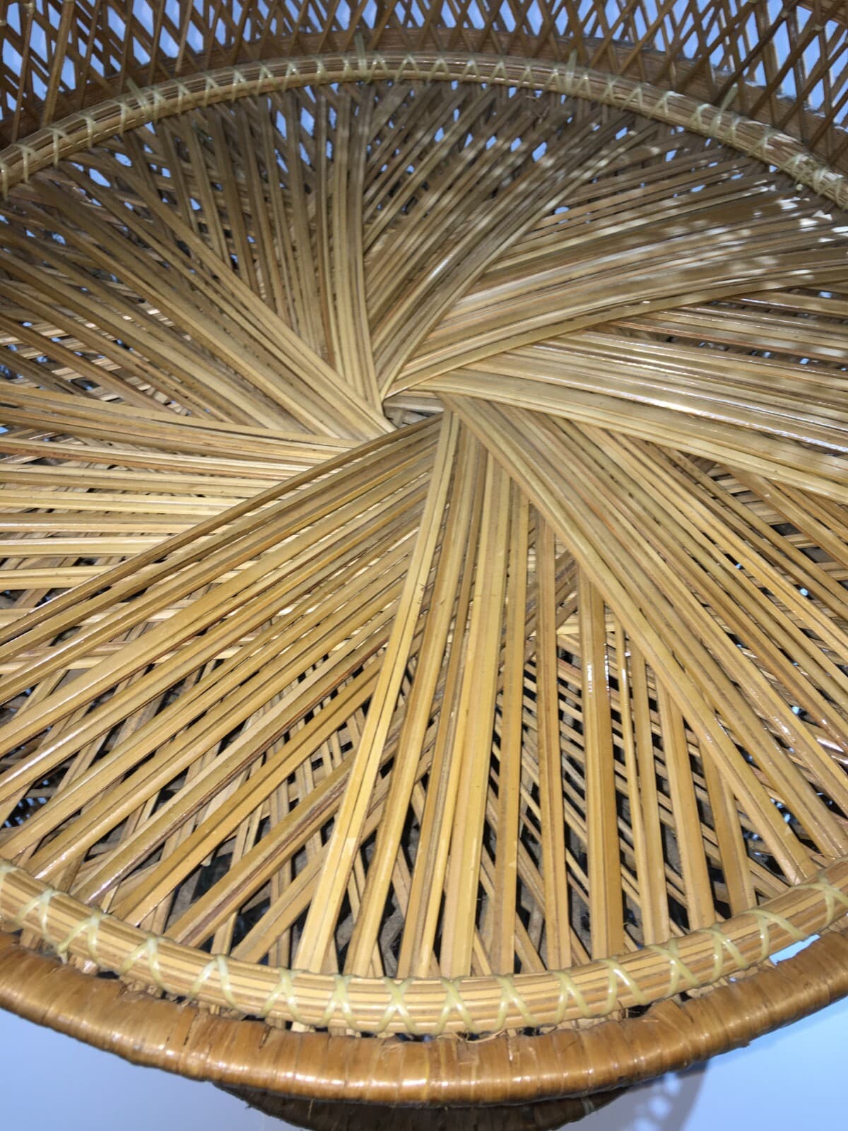 Poltroncina In Vimini Di Design, Stile Giò Ponti