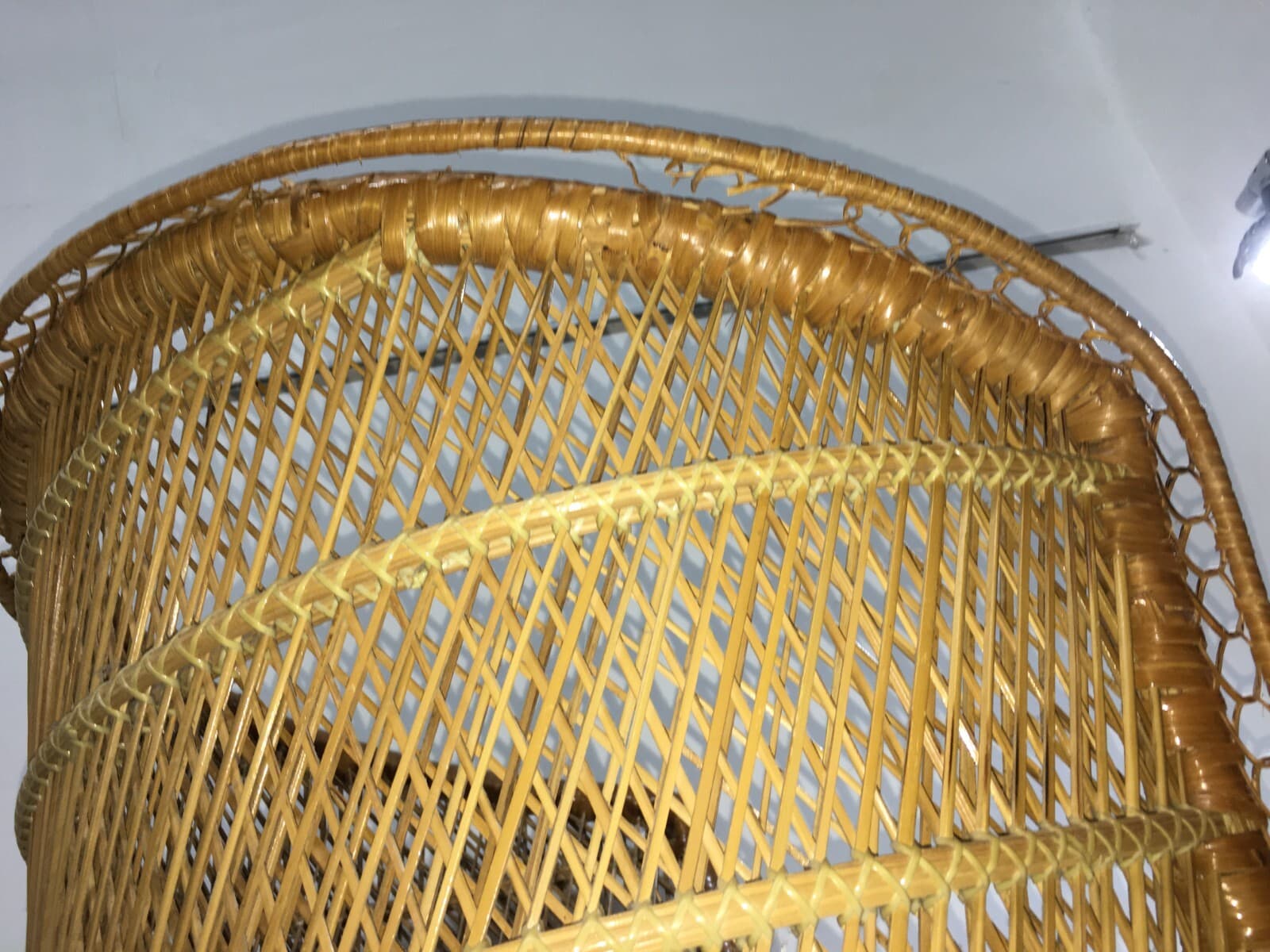 Poltroncina In Vimini Di Design, Stile Giò Ponti