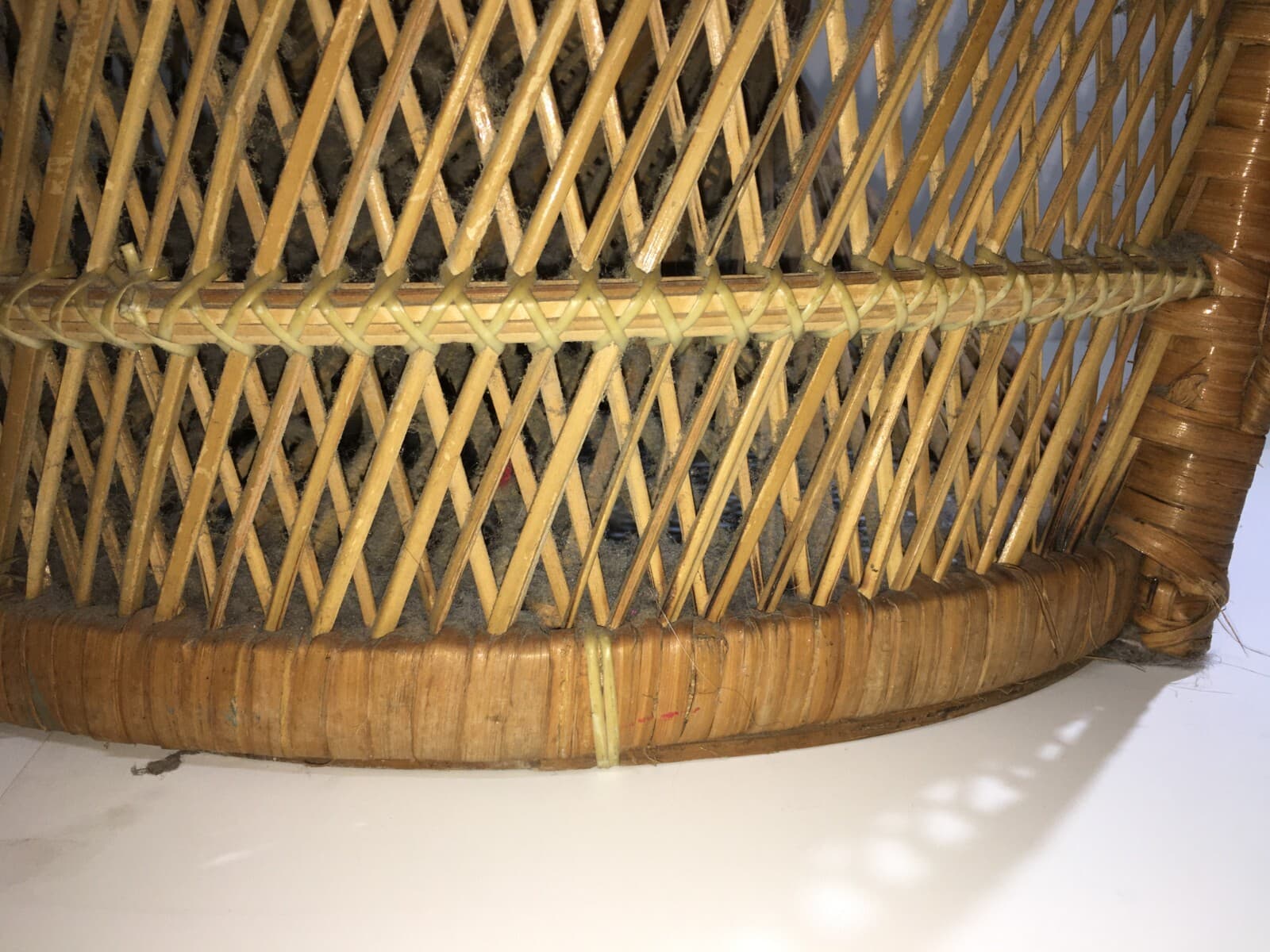 Poltroncina In Vimini Di Design, Stile Giò Ponti