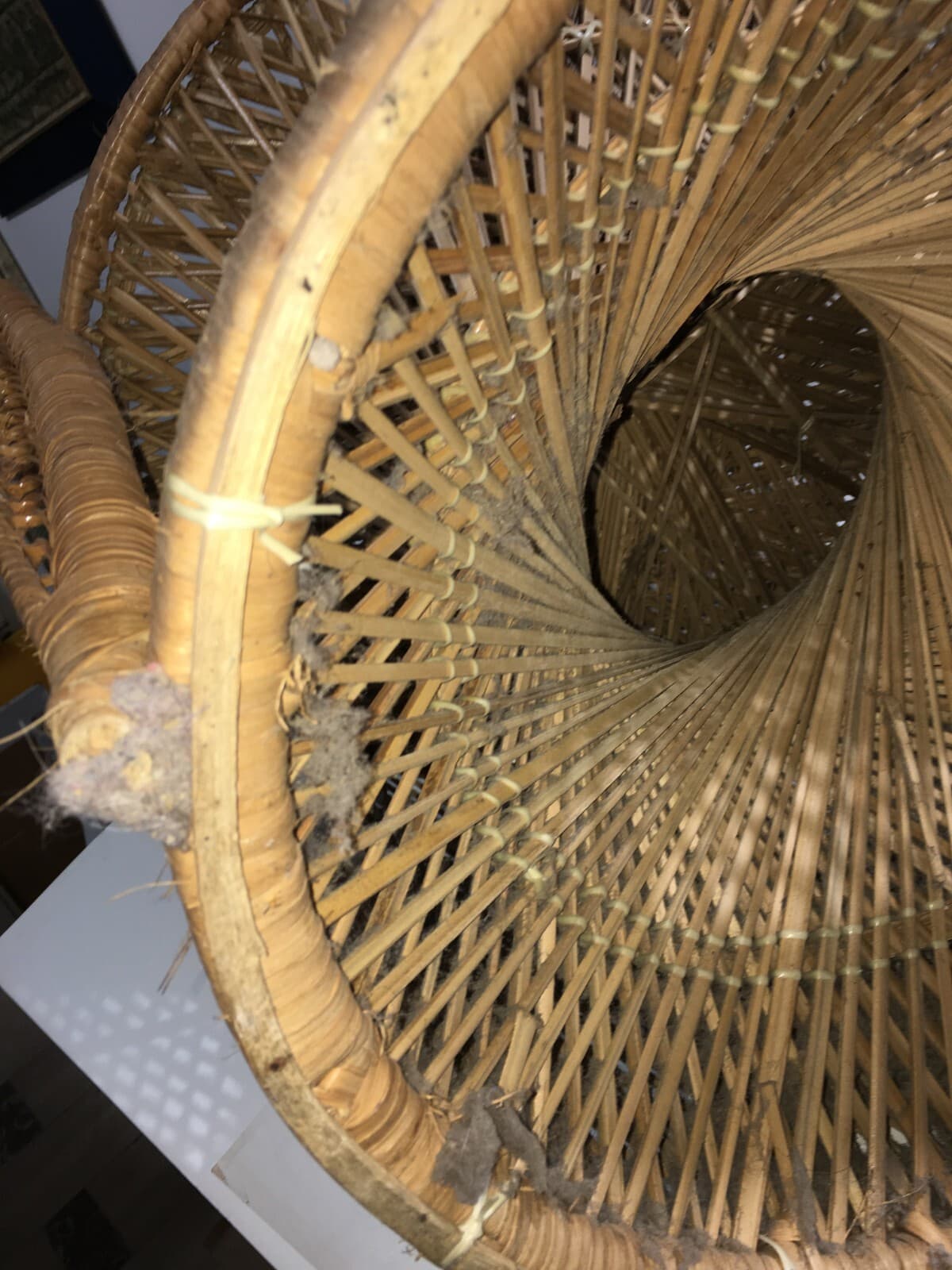 Poltroncina In Vimini Di Design, Stile Giò Ponti