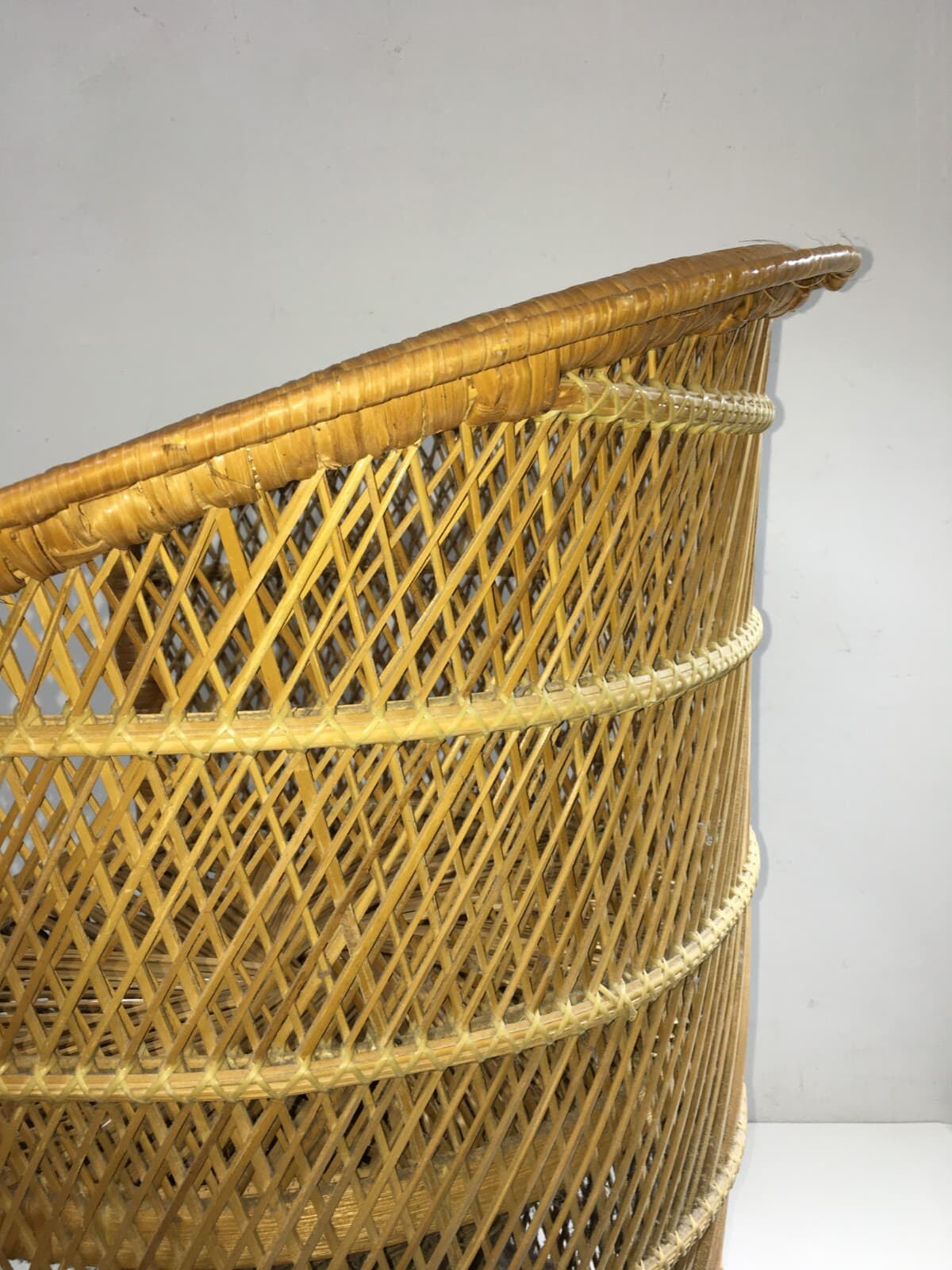 Poltroncina In Vimini Di Design, Stile Giò Ponti