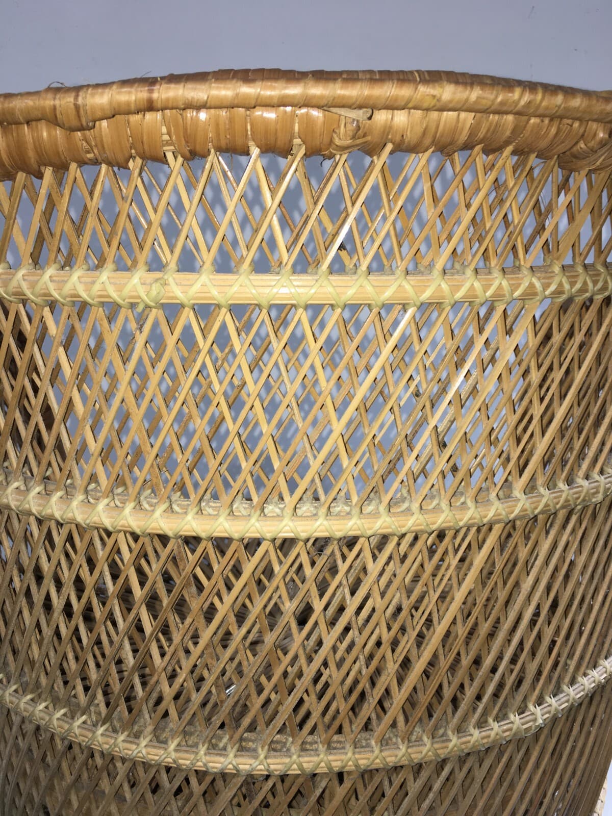 Poltroncina In Vimini Di Design, Stile Giò Ponti