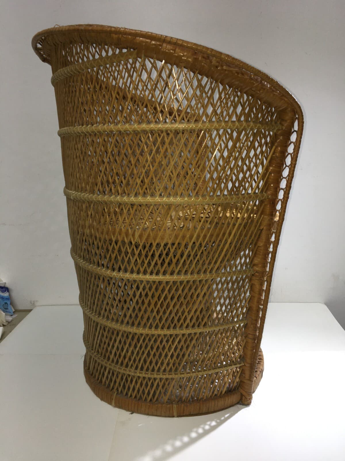 Poltroncina In Vimini Di Design, Stile Giò Ponti