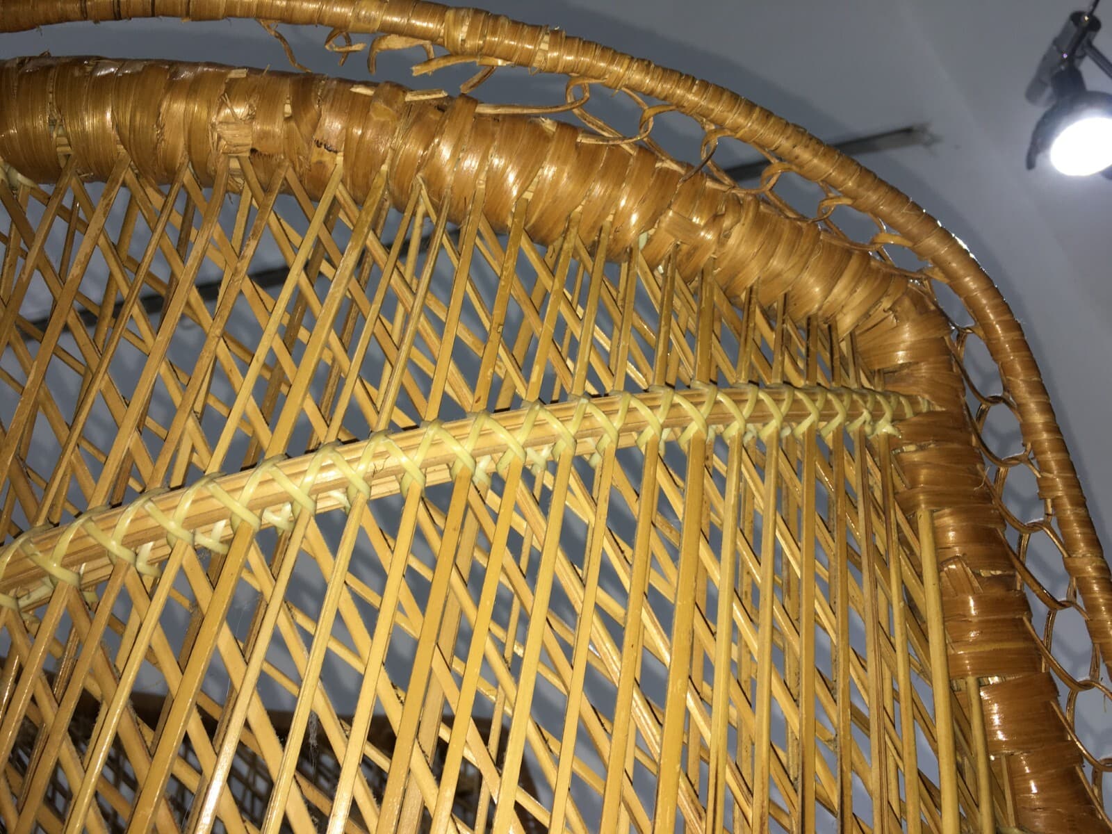 Poltroncina In Vimini Di Design, Stile Giò Ponti