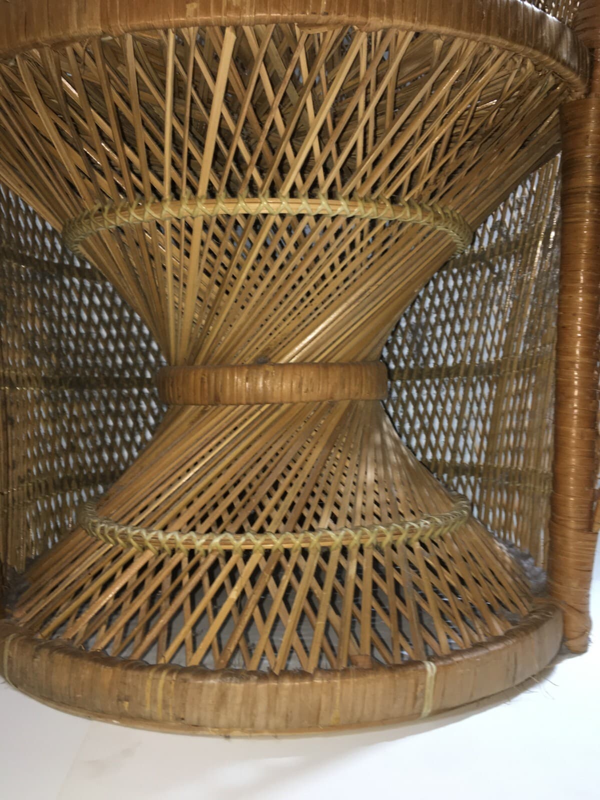 Poltroncina In Vimini Di Design, Stile Giò Ponti