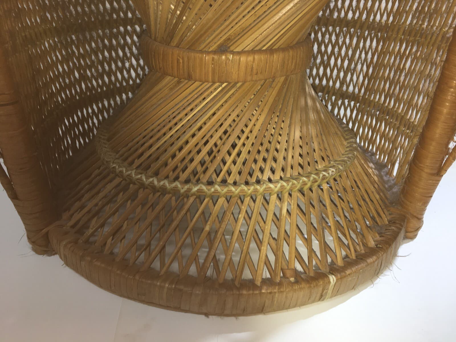 Poltroncina In Vimini Di Design, Stile Giò Ponti