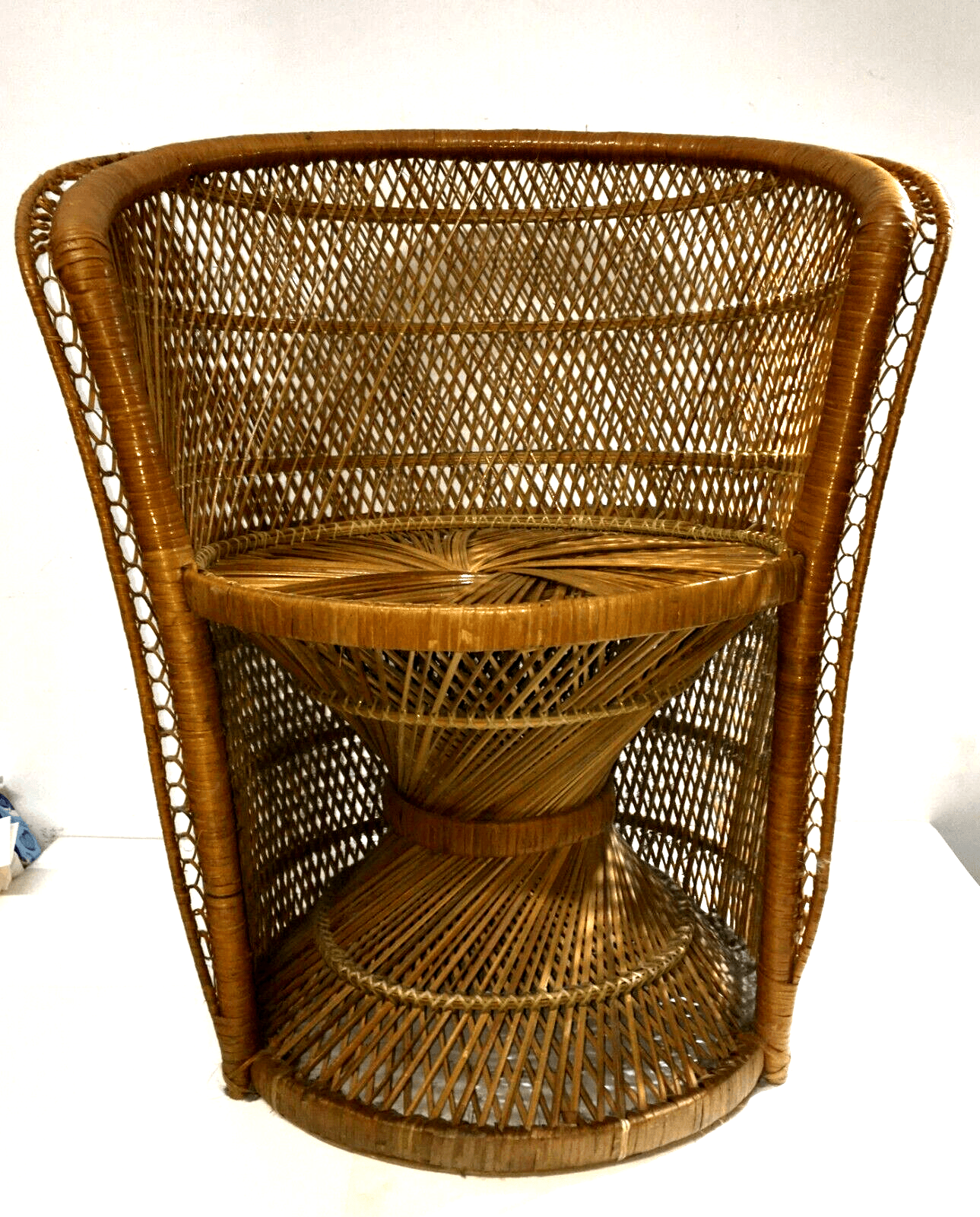 Poltroncina In Vimini Di Design, Stile Giò Ponti