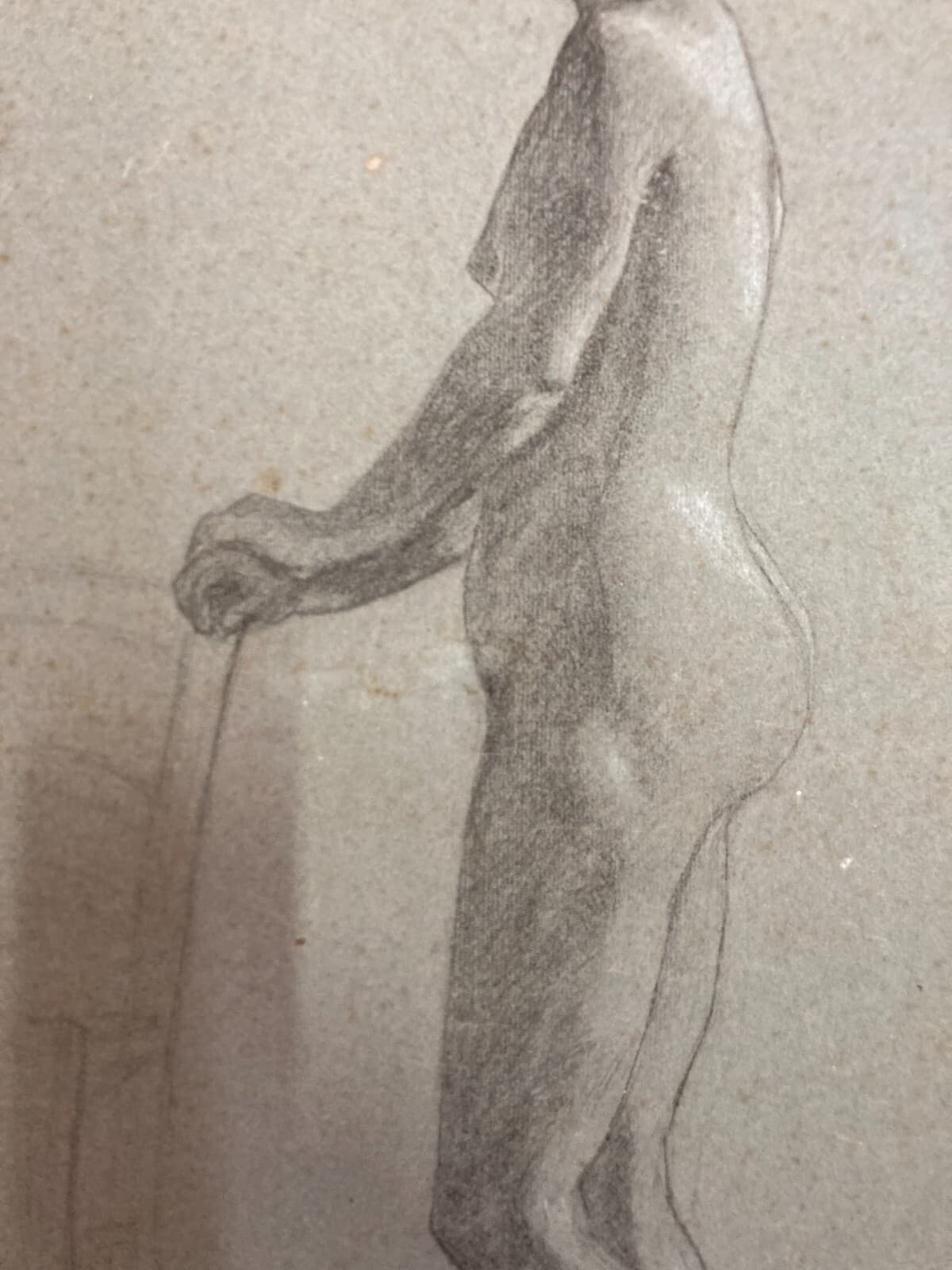 Arte: Suggestivo Nudo Femminile. Antico Disegno Originale, Firmato E Datato 1911