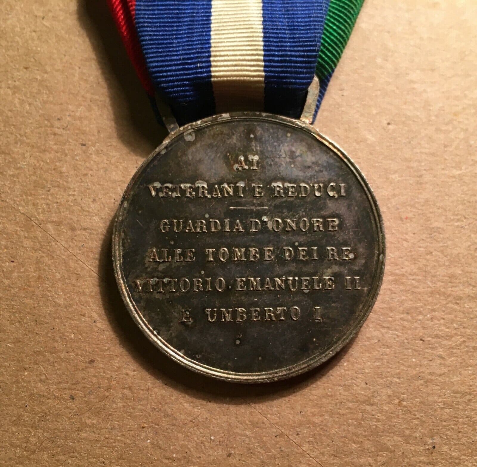 Militaria, Araldica, Savoia, Guardia d'Onore: Medaglia Di Vittorio Emanuele III