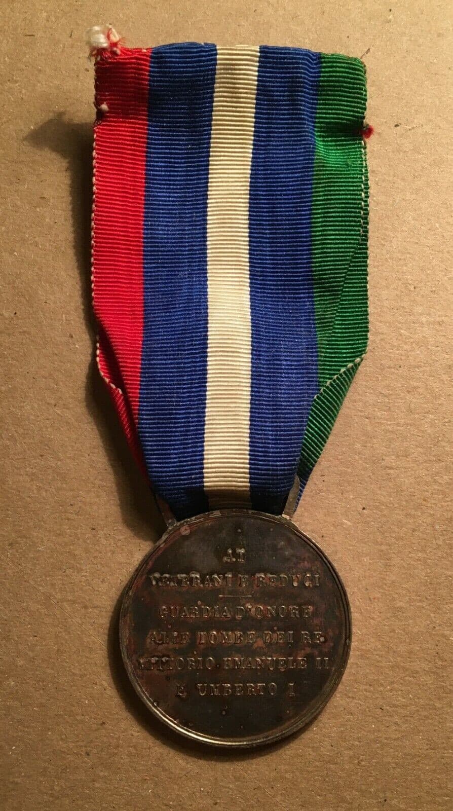 Militaria, Araldica, Savoia, Guardia d'Onore: Medaglia Di Vittorio Emanuele III