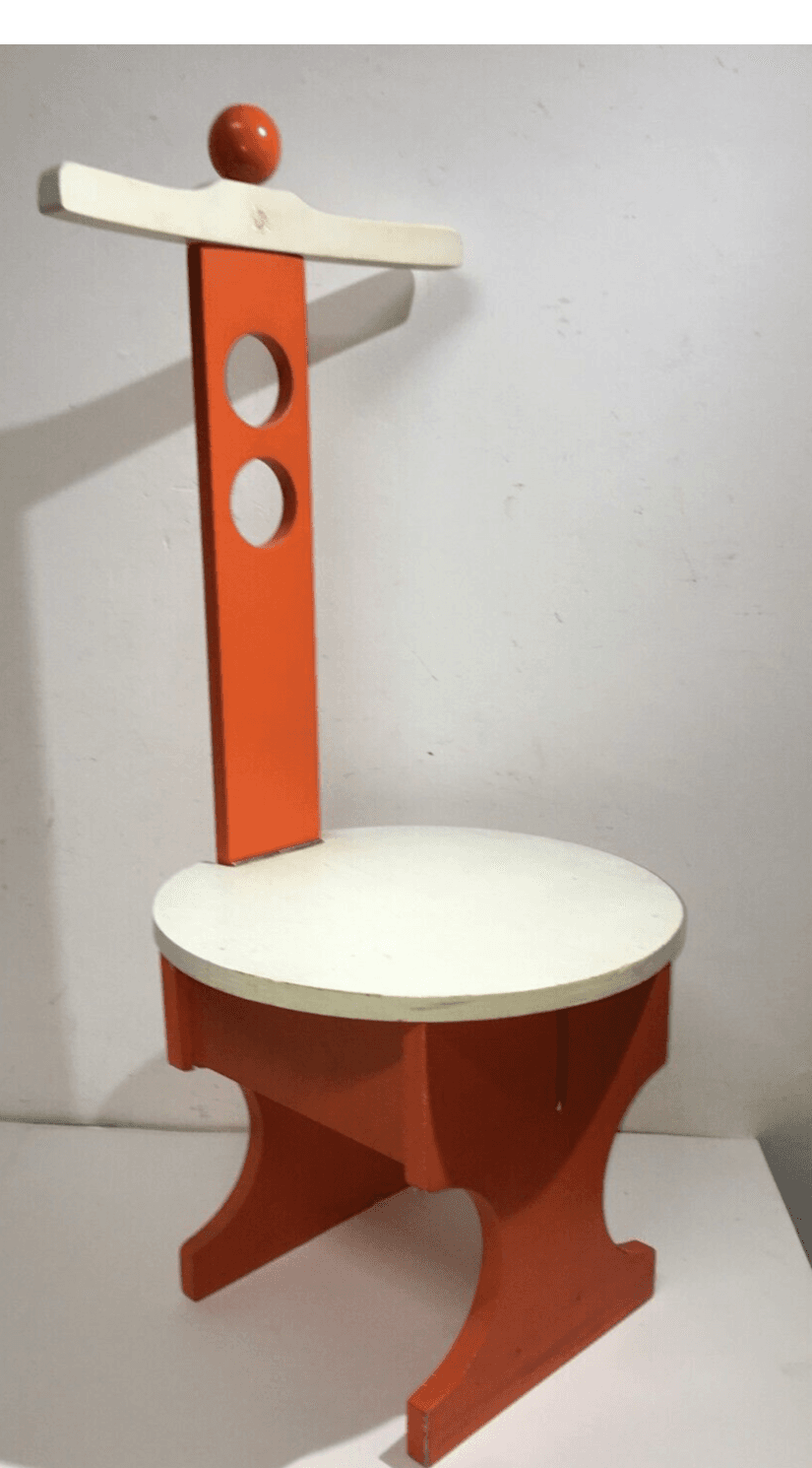 Sedia Da Bambino Modernariato Reguitti, Forse Su Disegno Di Gio Ponti