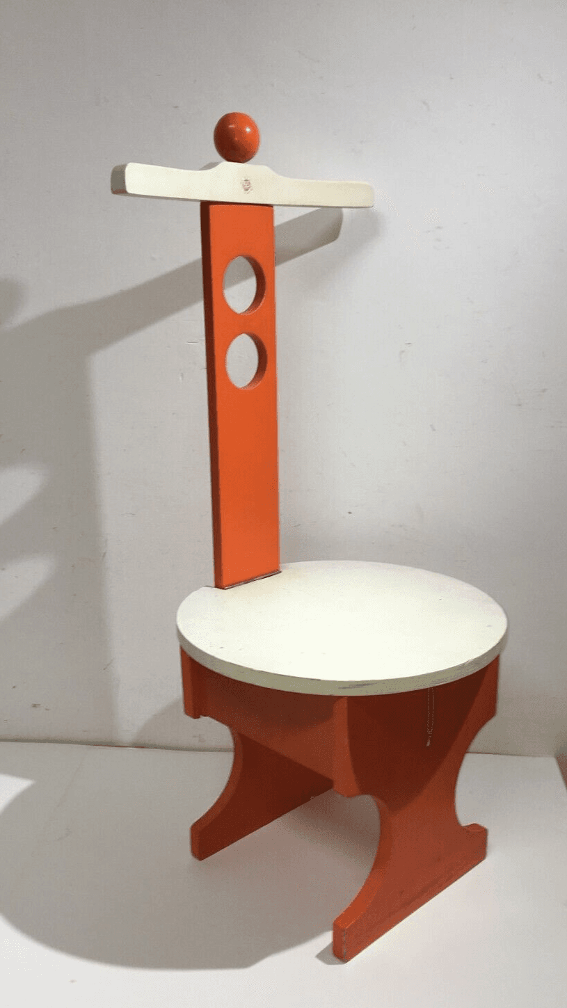 Sedia Da Bambino Modernariato Reguitti, Forse Su Disegno Di Gio Ponti