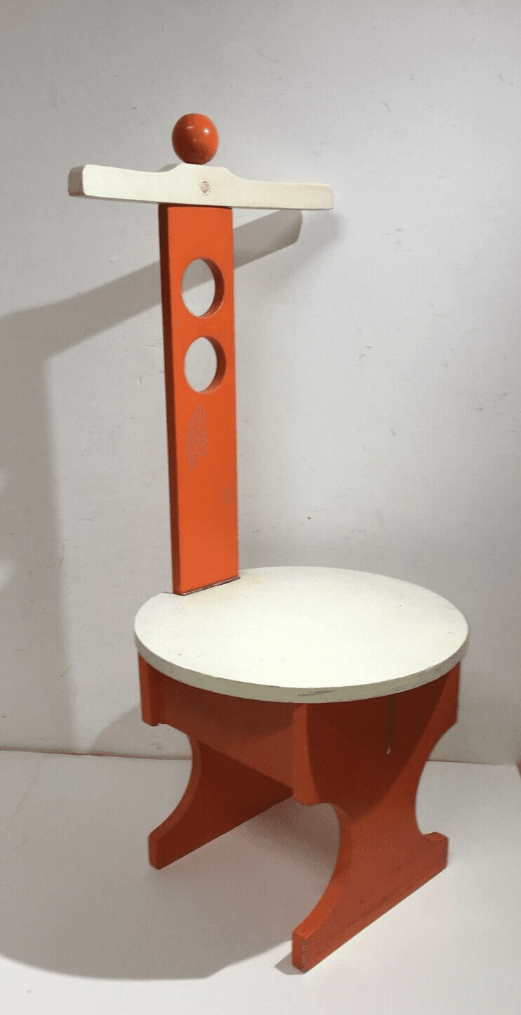 Sedia Da Bambino Modernariato Reguitti, Forse Su Disegno Di Gio Ponti