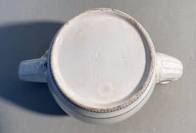 Antica Teiera O Caffettiera In Ceramica Con Decori A Mascherone, Napoli