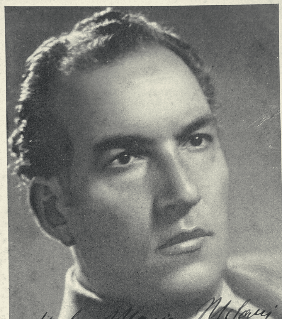 Musica, Musicisti: Ugo Novelli. Fotografia d'Epoca Autografata Con Dedica, Anni '50