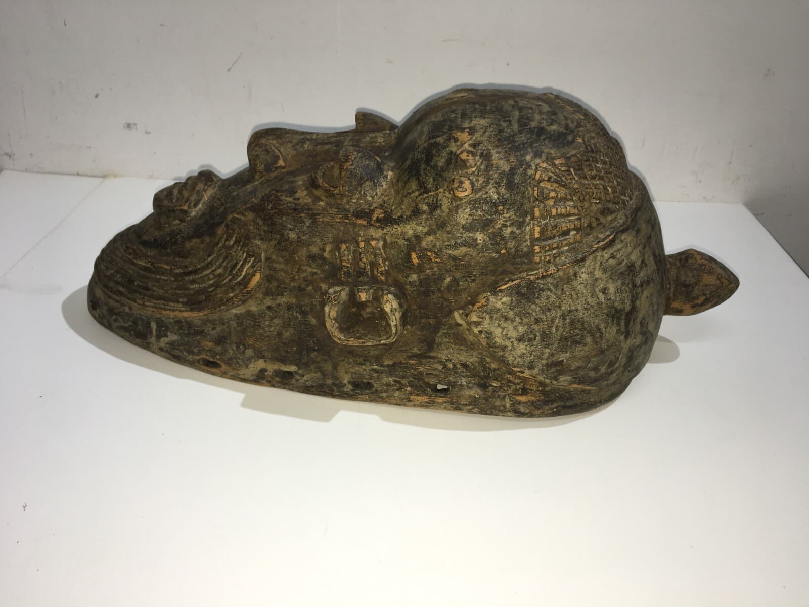 Maschera Africana In Scultura Lignea (arte Tribale)