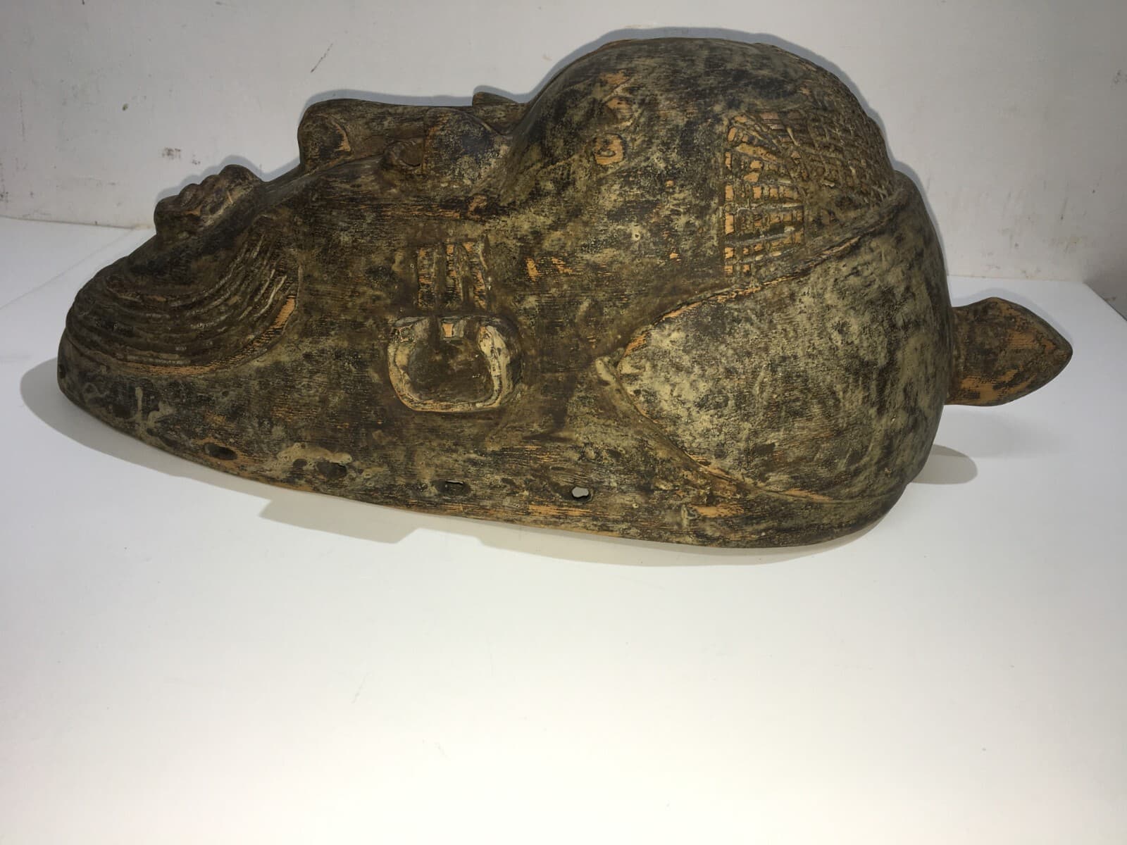 Maschera Africana In Scultura Lignea (arte Tribale)