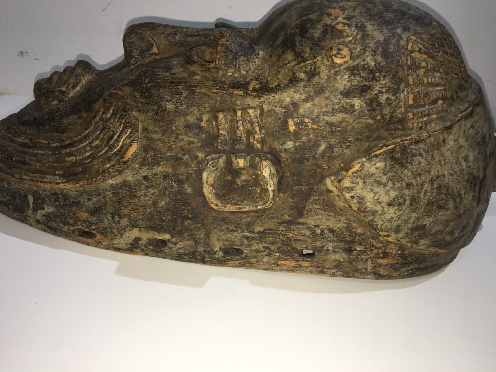 Maschera Africana In Scultura Lignea (arte Tribale)