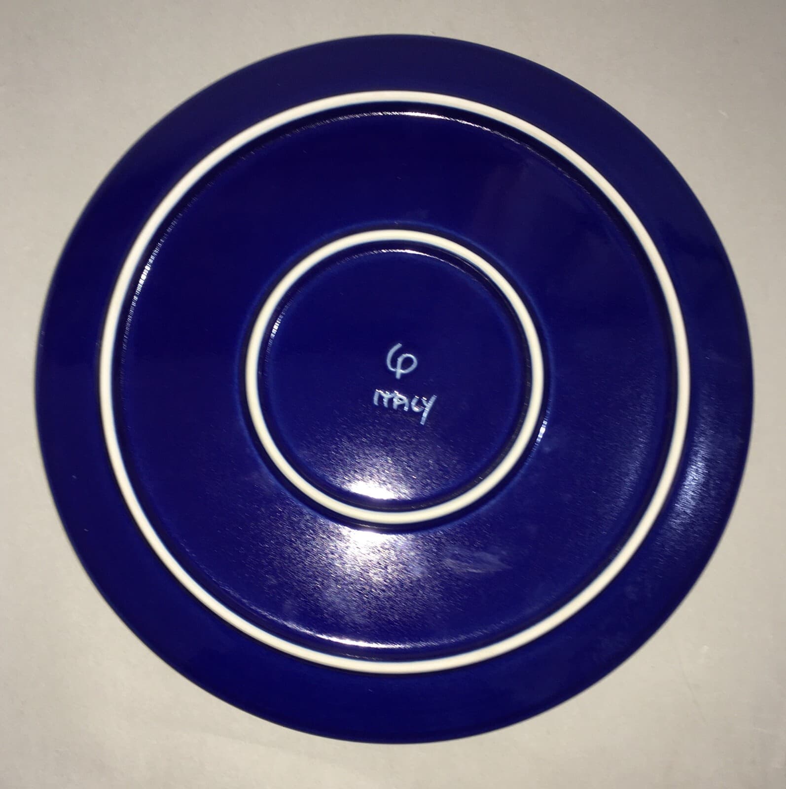 Piatto Pubblicitario Artistico Lucio Del Pezzo Per Univer Italiana