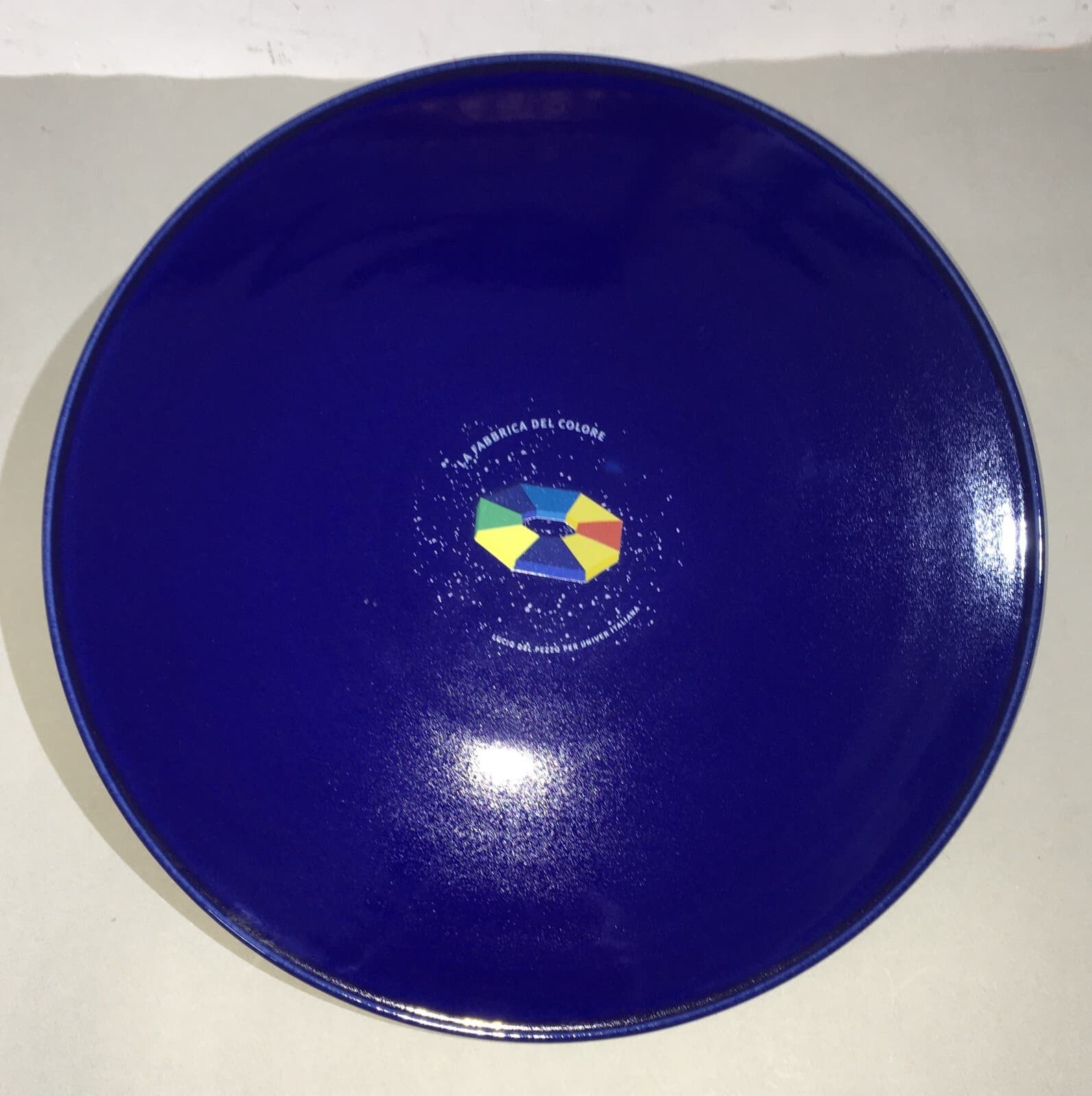 Piatto Pubblicitario Artistico Lucio Del Pezzo Per Univer Italiana