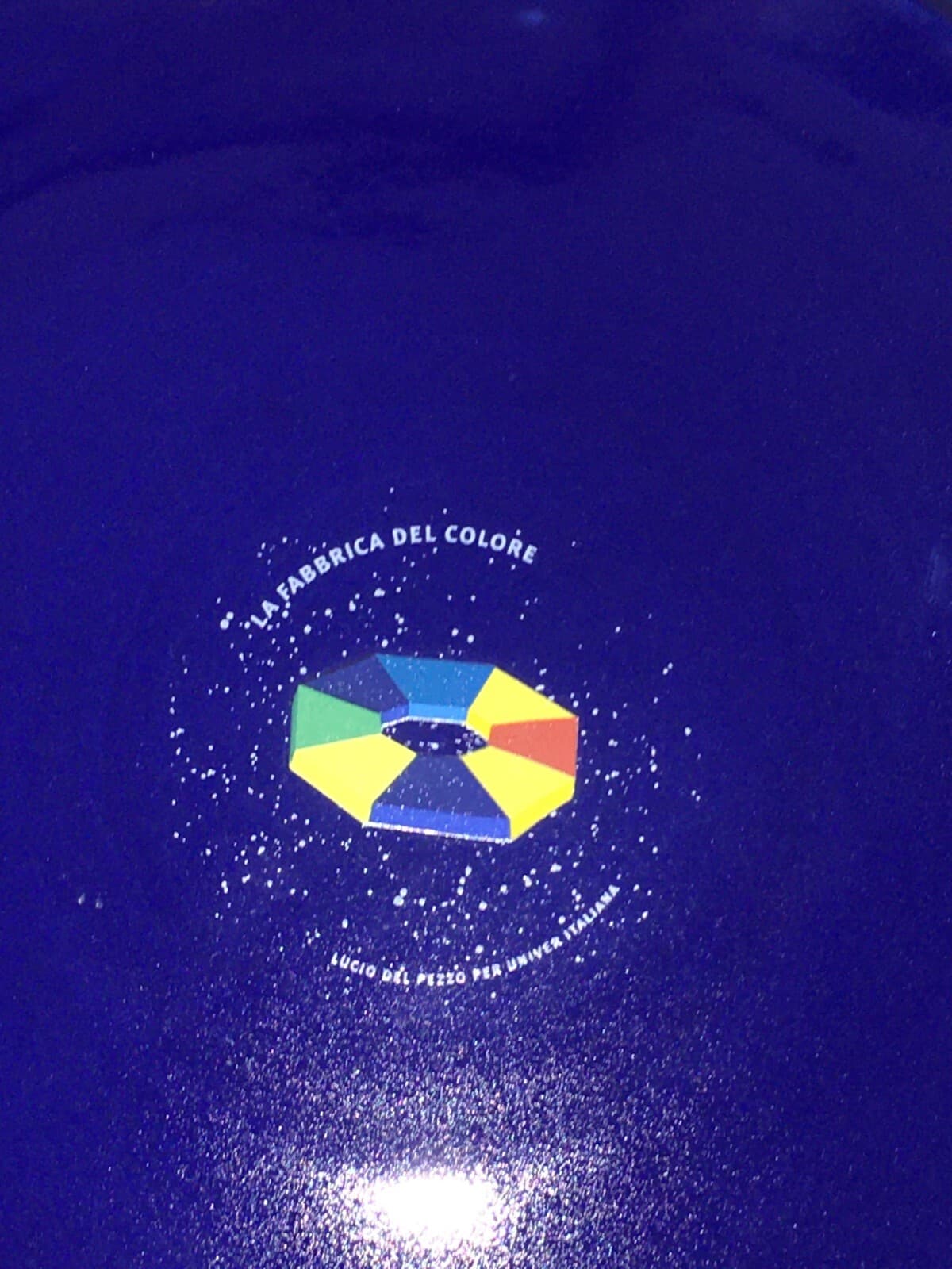 Piatto Pubblicitario Artistico Lucio Del Pezzo Per Univer Italiana