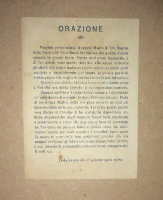 Stampa Popolare Devozionale: B.V. Maria Di Guastafredda, Piacenza