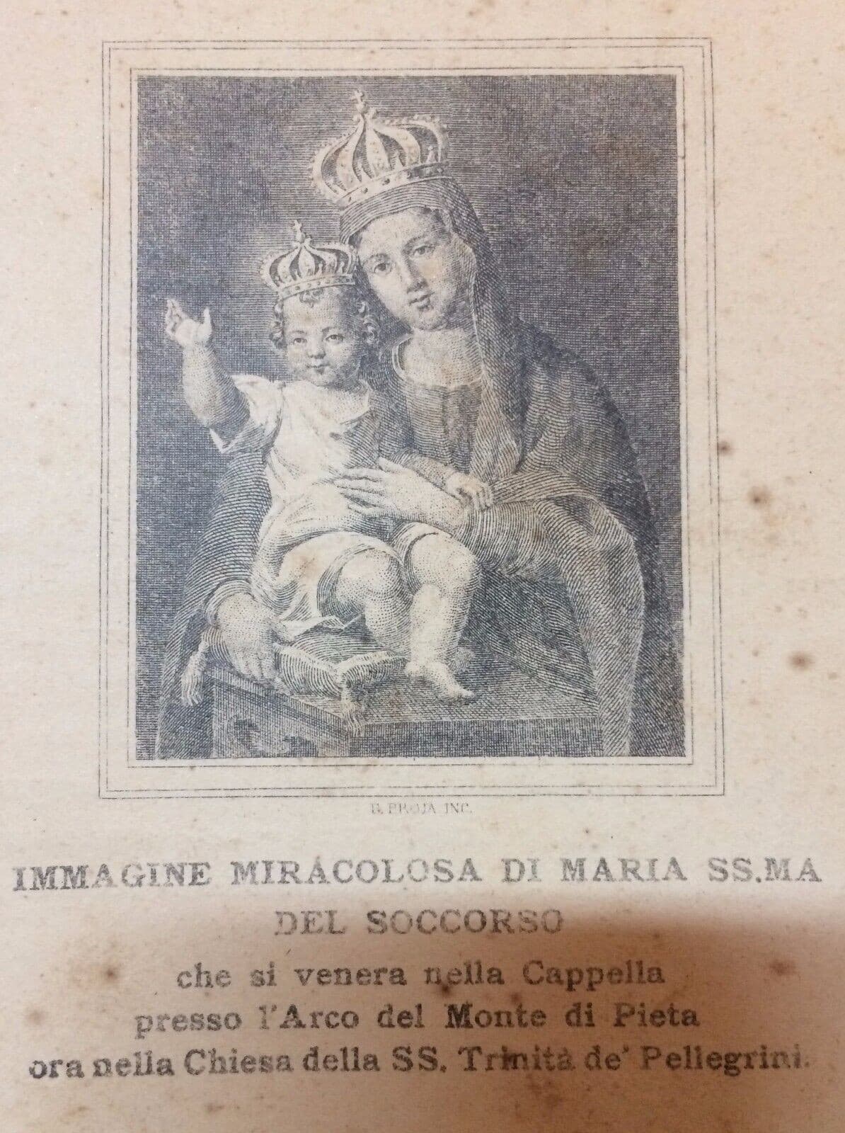 Arte Popolare Devozionale: Madonna Del Soccorso, Napoli, Trinità Dei Pellegrini