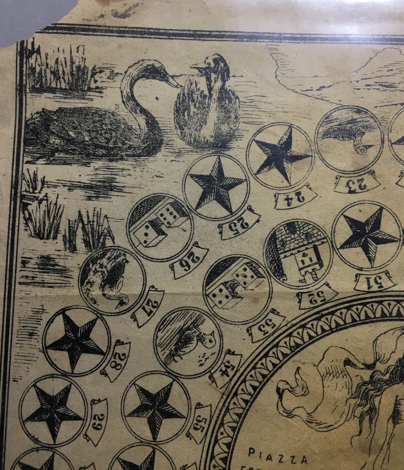 Antico Gioco Dell'Oca Pubblicitario Morisco   Bari, Folklore E Dialetto