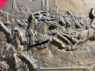 Arte, Scultura, Militaria, Risorgimento 1848: Battaglia Di Pastrengo, Scultore Emilio Monti