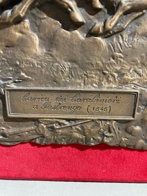 Arte, Scultura, Militaria, Risorgimento 1848: Battaglia Di Pastrengo, Scultore Emilio Monti