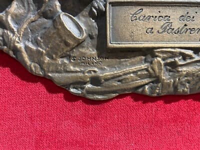 Arte, Scultura, Militaria, Risorgimento 1848: Battaglia Di Pastrengo, Scultore Emilio Monti