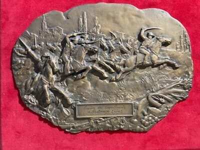 Arte, Scultura, Militaria, Risorgimento 1848: Battaglia Di Pastrengo, Scultore Emilio Monti