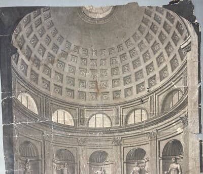 Museo Pio Clementino: Veduta Della Sala Rotonda, Incisione Di Vincenzo Feoli