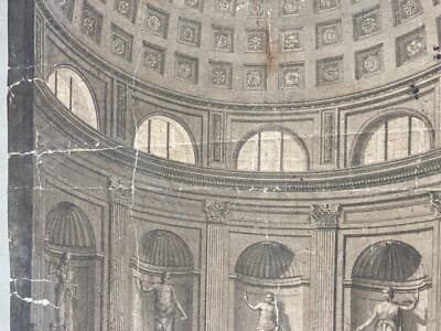 Museo Pio Clementino: Veduta Della Sala Rotonda, Incisione Di Vincenzo Feoli