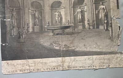 Museo Pio Clementino: Veduta Della Sala Rotonda, Incisione Di Vincenzo Feoli