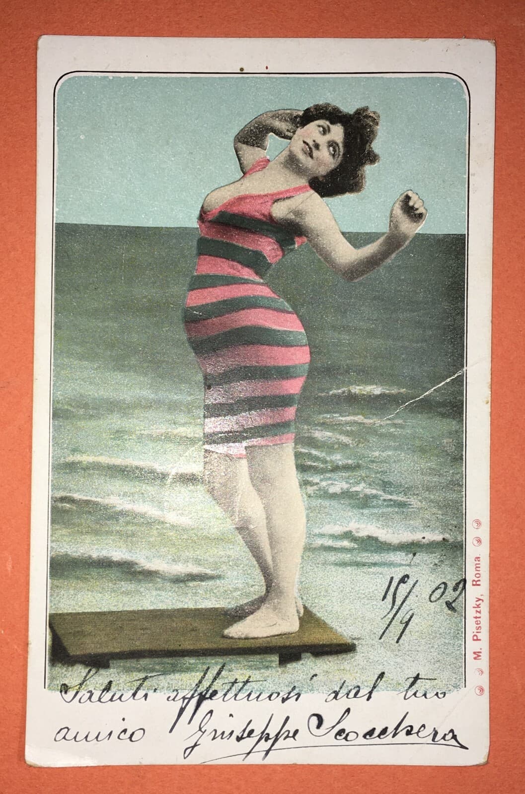 Mare, Costumi Da Bagno: Bagnante. Artistica Cartolina Illustrata, 1902. Pisetzky, Roma.