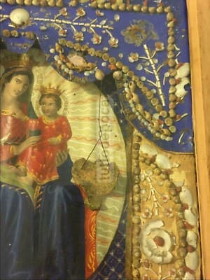 Arte Popolare Devozionale: Maria SS. Di Montenero. Artigianato Meridionale