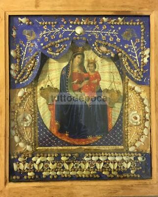 Arte Popolare Devozionale: Maria SS. Di Montenero. Artigianato Meridionale