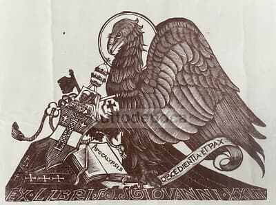 Marche. Bruno Da Osimo. Xilografia Originale. Apocalisse Di San Giovanni.