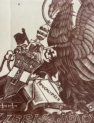 Marche. Bruno Da Osimo. Xilografia Originale. Apocalisse Di San Giovanni.