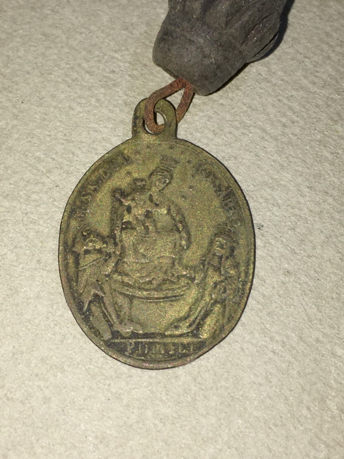 Madonna Del Rosario, Pompei. Medaglietta Antica Da Collezione