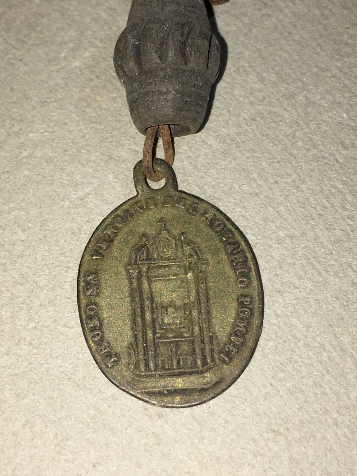 Madonna Del Rosario, Pompei. Medaglietta Antica Da Collezione