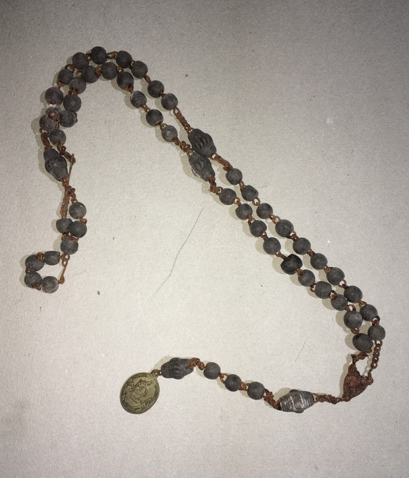 Madonna Del Rosario, Pompei. Medaglietta Antica Da Collezione