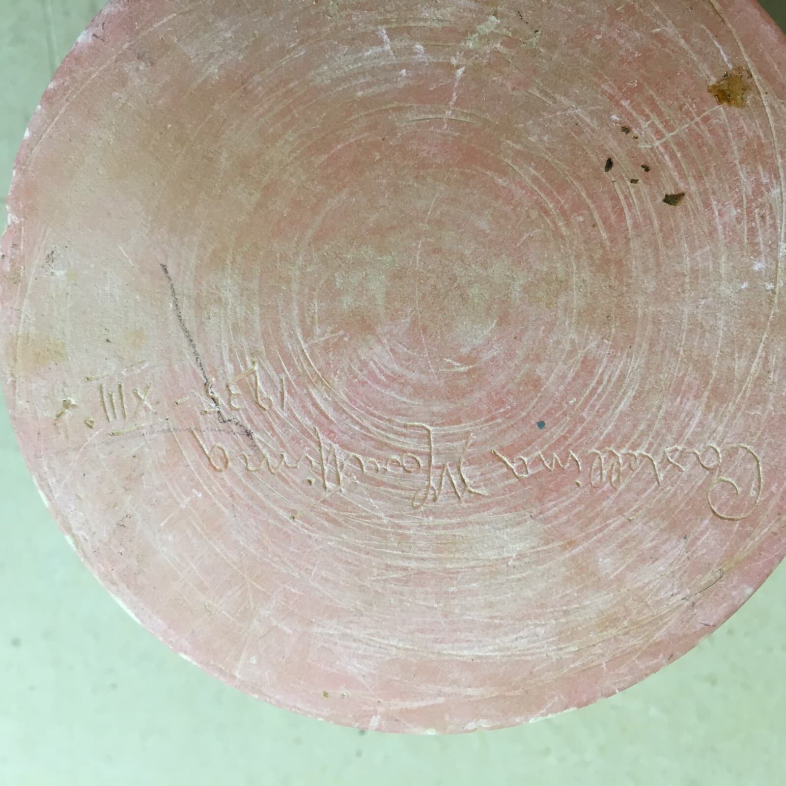 Scatola Militare In Alabastro Rosa Del 7° Reggimento Artiglieria, 1935